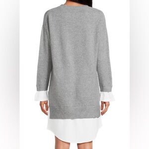Layered look sweater dress